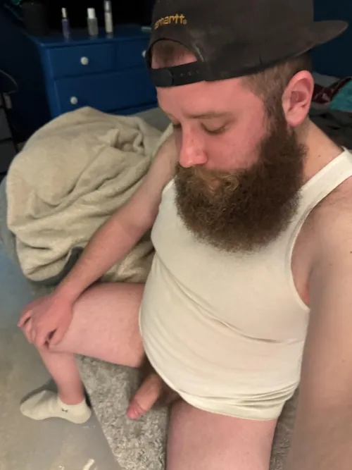 Not fully hard buttt..