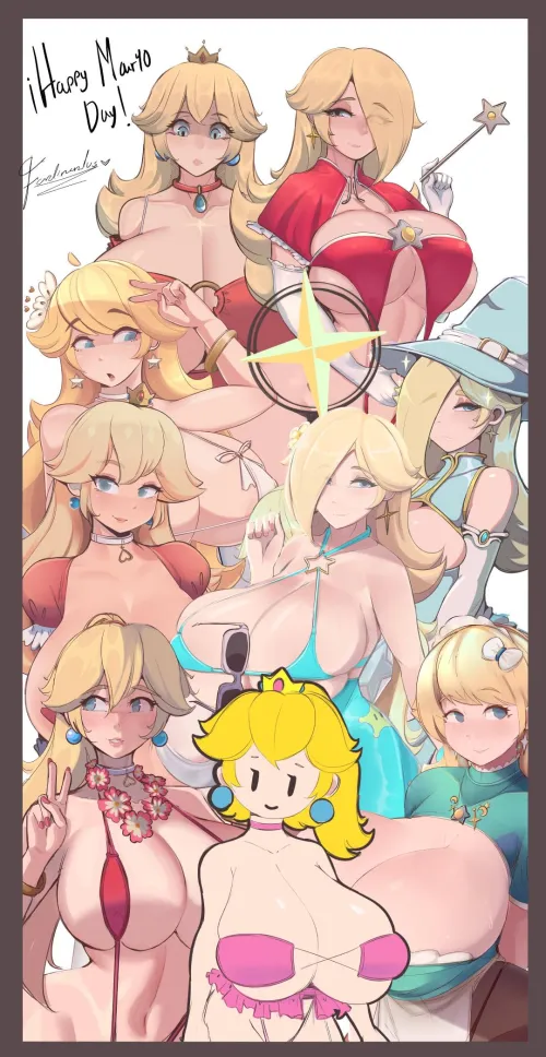 Princess Peach, Princess Rosalina [Mario] (Ferdinandus)