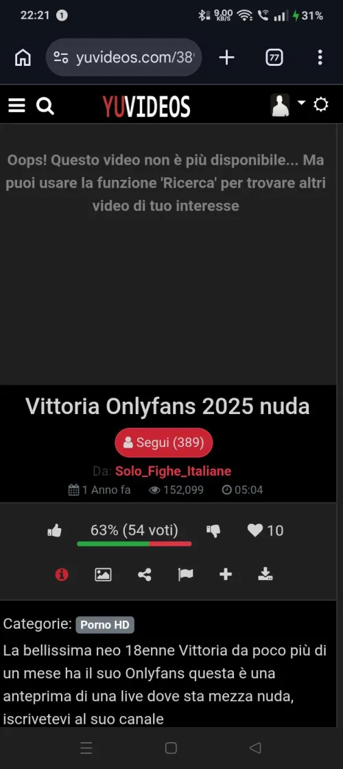 Qualcuno a questo video l hanno postato un anno fa ed è sparito chi e che un anni fa la scaricato mi scriverebbe in privato e e ci scrivimo