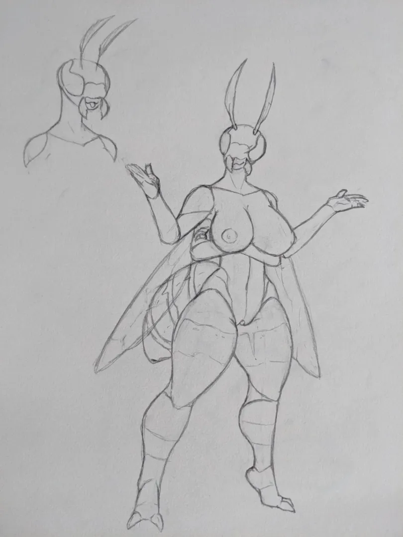 Seraphia the Wasp (Art by partner)