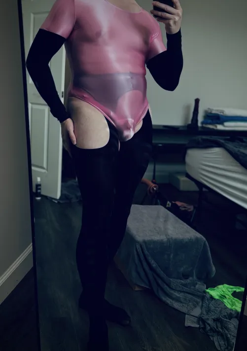 Sheer bodysuit is so soft