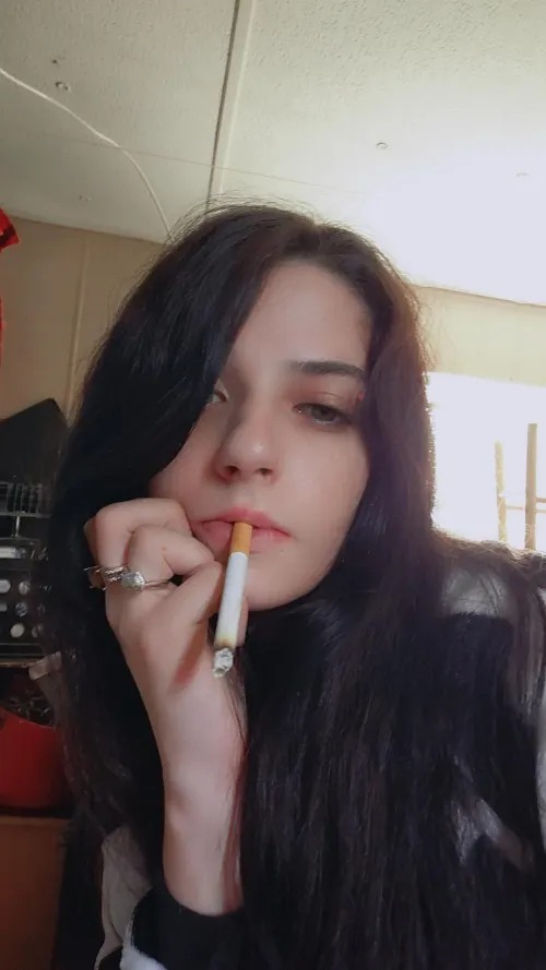 Smoking cigarettes is my favorite past time or one of em definitely in my top 5