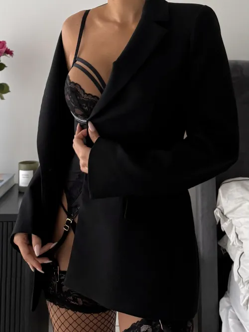 Strictly business at the office… or is it? 