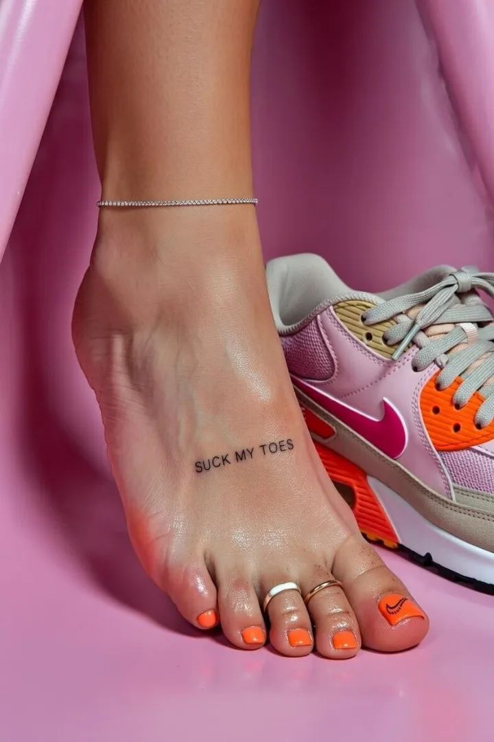 Suck my toes