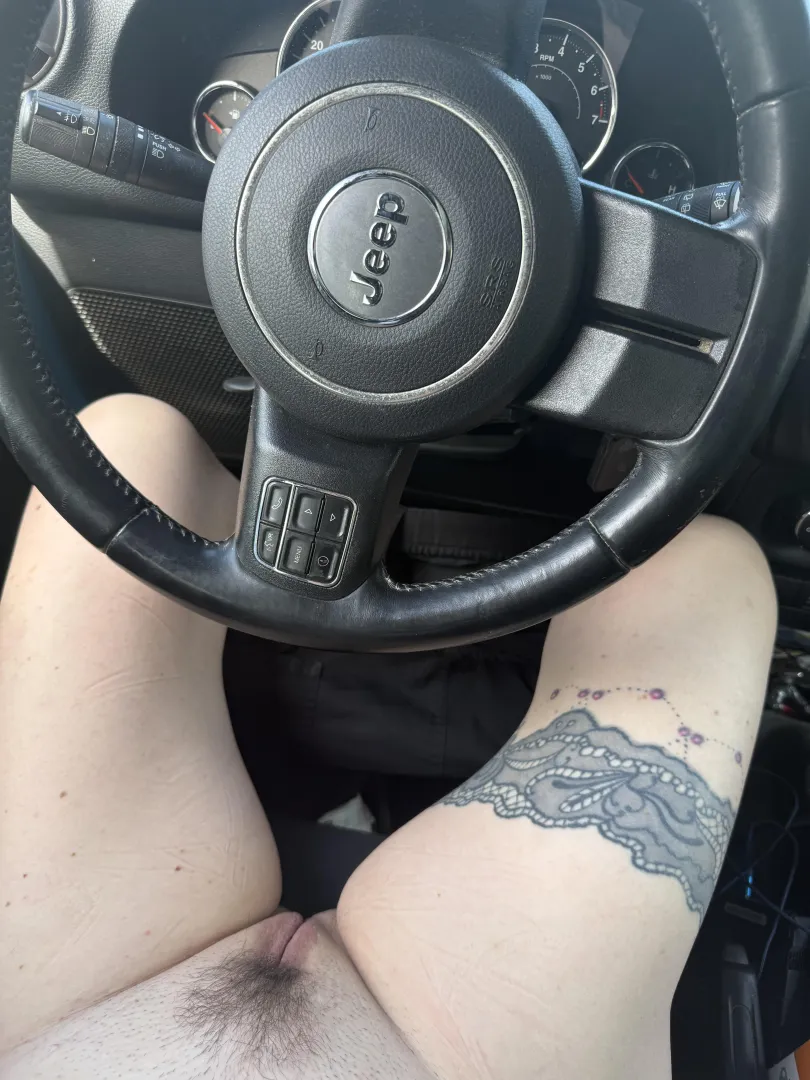 Taking my hubby’s jeep for a spin
