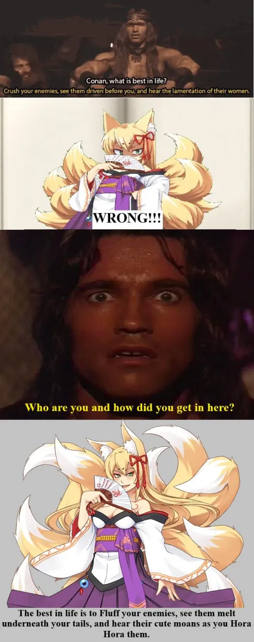 Tamamo has something to say to Conan