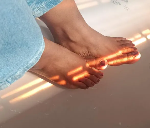 The only view that matters. Indian feet.
