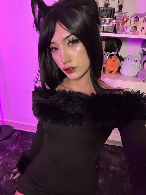 This good little kitty vows to be perfectly obedient for daddy every single day