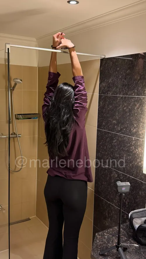 whenever the cuffs touch the bar I get punished. I’m on my tip toes and my calves are starting to cramp