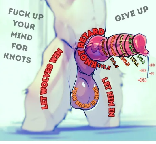 You need it, you know it. That big canine knot. Touch your goonstick and worship it. Let it fill your mind.