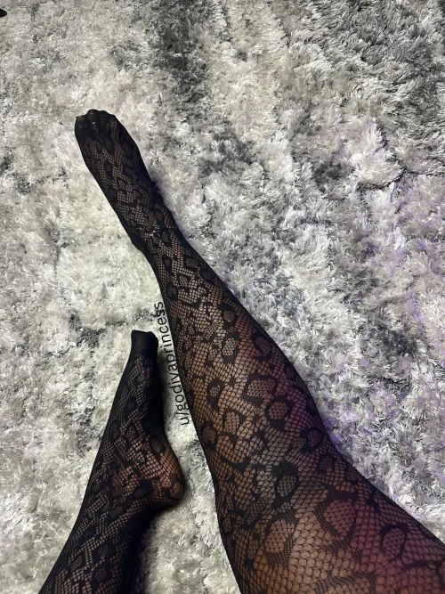 Your challenge is to lick in between each space of the fishnets.