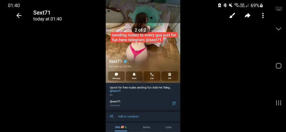 20F. I'll send nudes (I am not a seller) Just upvote teleg: @sext71