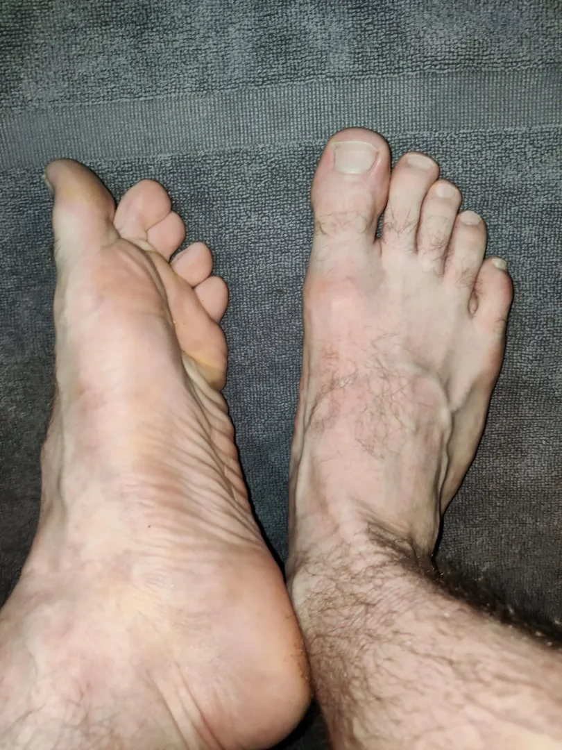 After sports feet