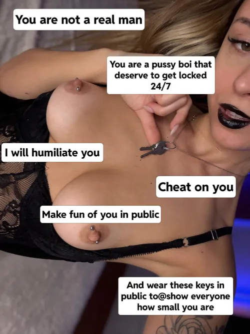 Bi guys, can I lock you while you watch me get fucked by a real man?