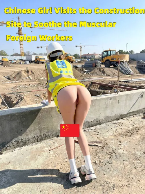 Chinese girl supports construction in Africa