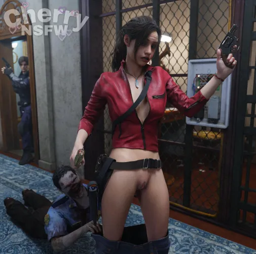 Claire pantsed! (Cherrynsfw01)