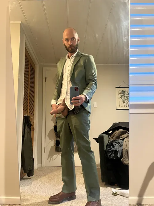 Dressed up and ready to fuck