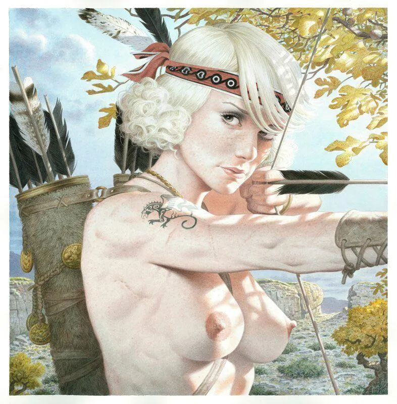 Female Archer by François Miville-Deschênes