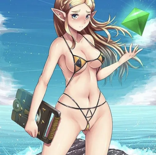 First Zelda art I remember gooning too (artist unknown)