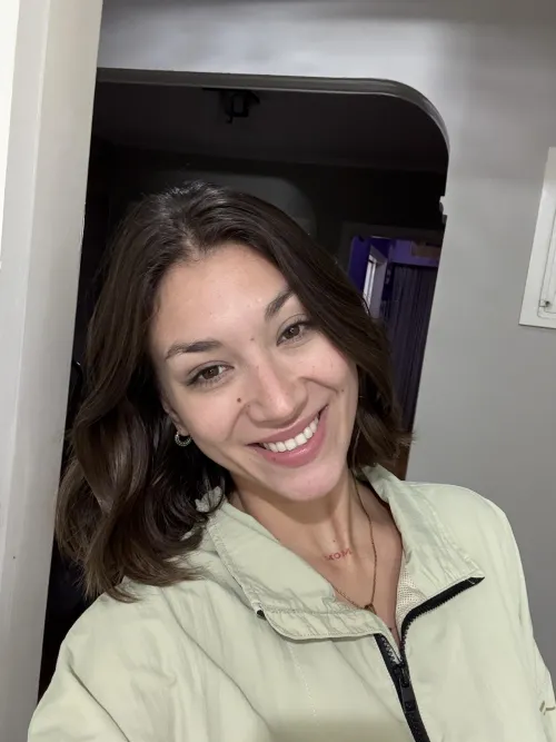 grinning at my phone like I just got good news