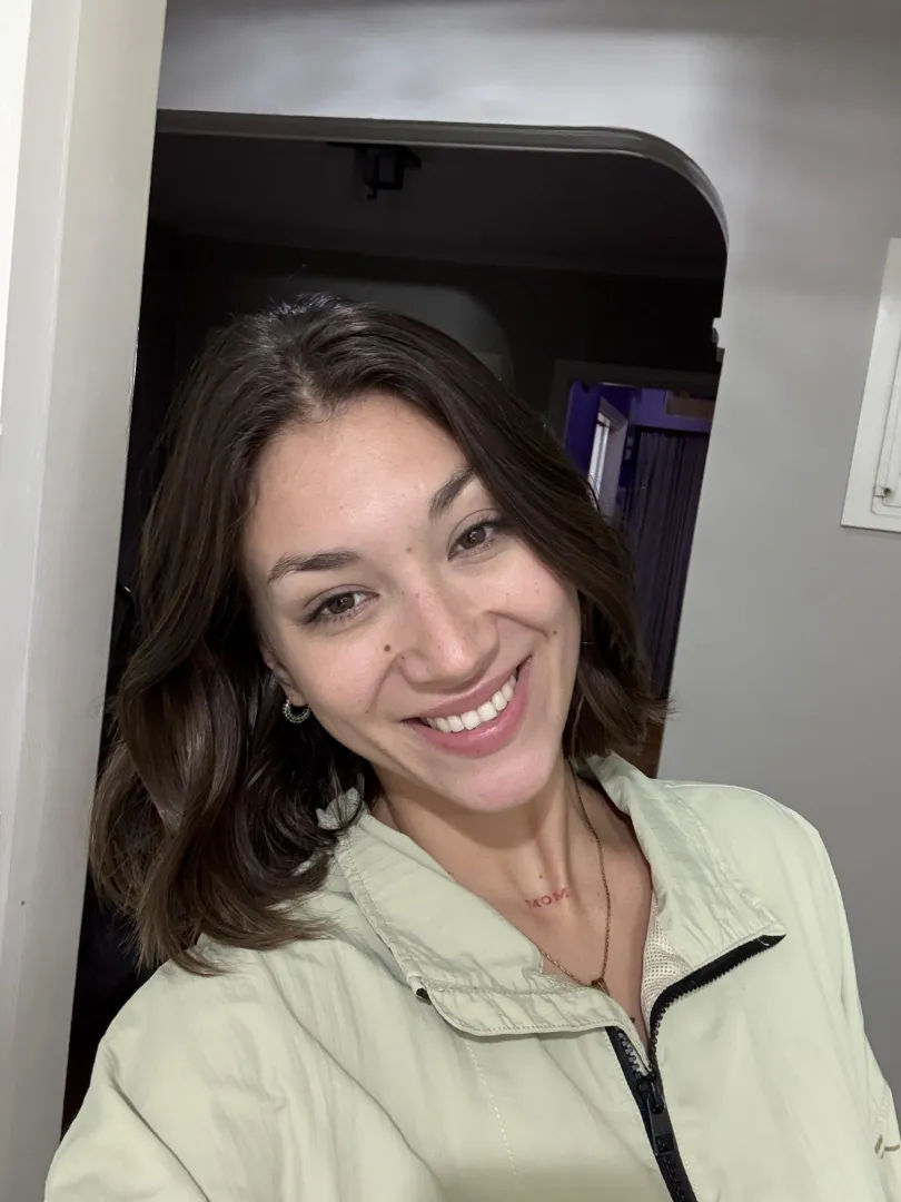 grinning at my phone like I just got good news