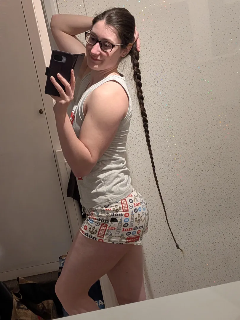 Have to tie may hair up or it tickles my knees