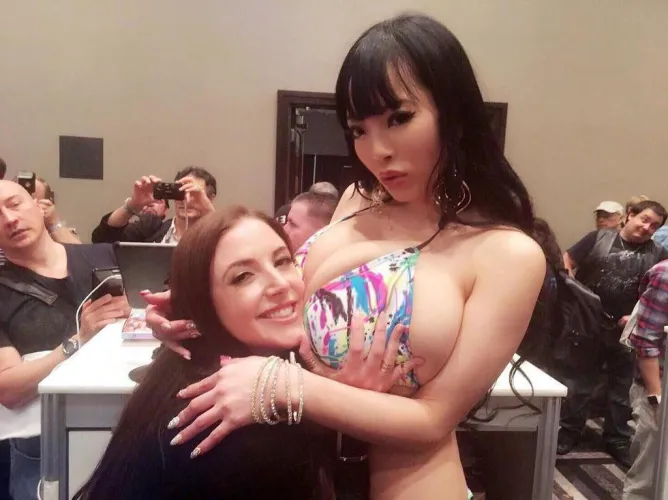 Huge boobs at face level