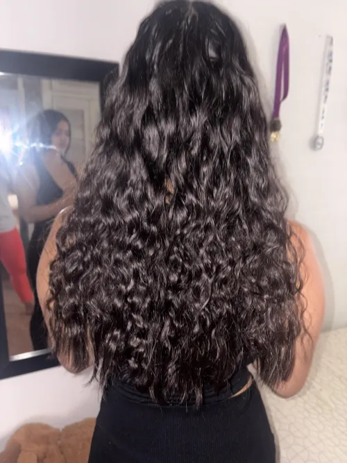 in other life i was curly (i made a braid)