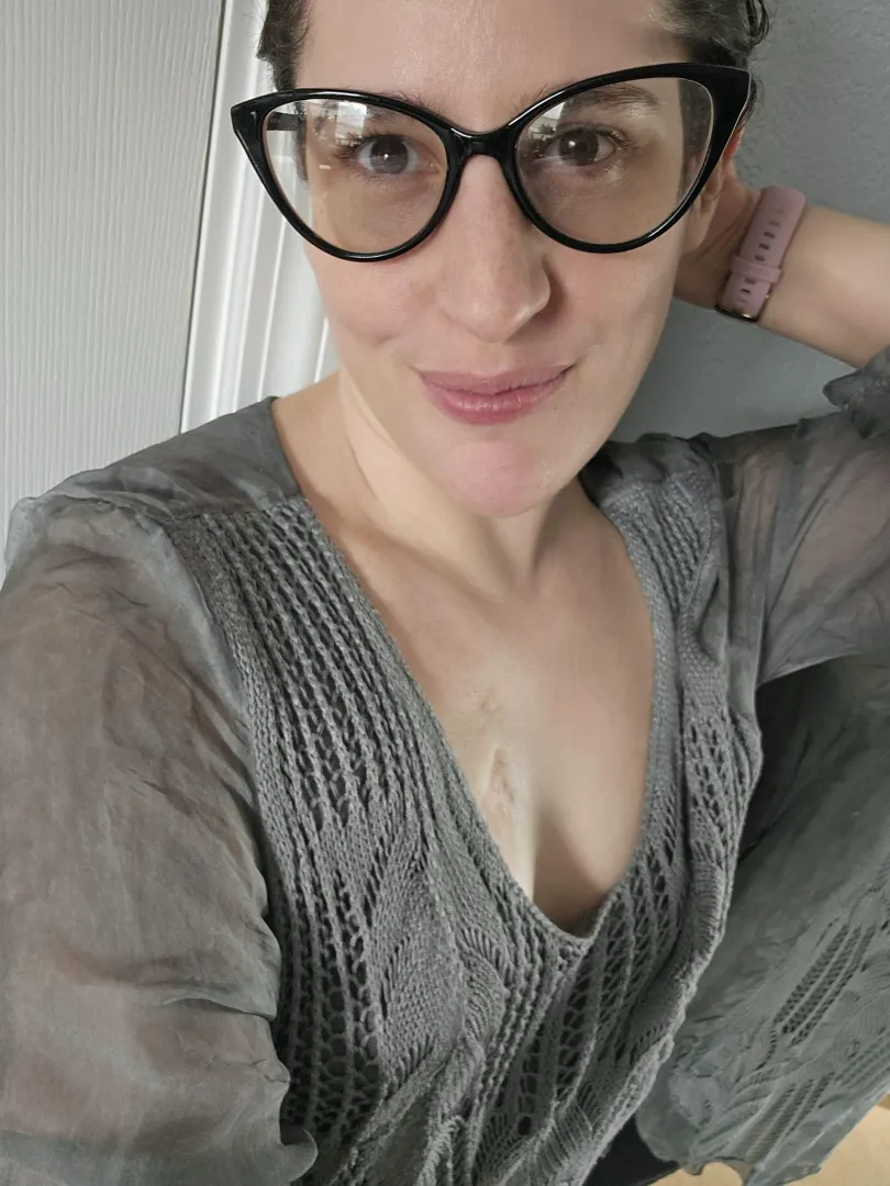 It's always hard to find the right shirt. My scar always finds It's way out