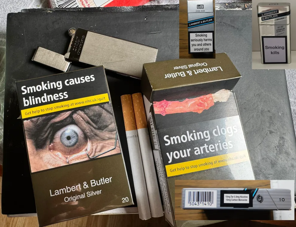 Lambert & Butler Original Silver - UK Duty Free 2026 - with nostalgia 10