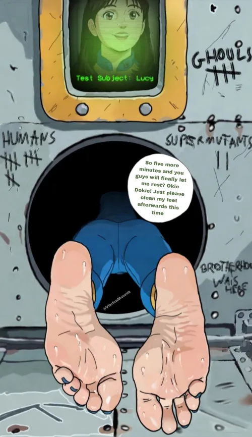 Lucy's body in gloryhole (VladcaMuszek)