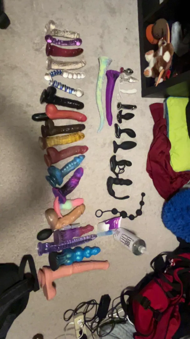 M18 Come watch me shove toys and other household items in me and maybe give me some suggestions on items