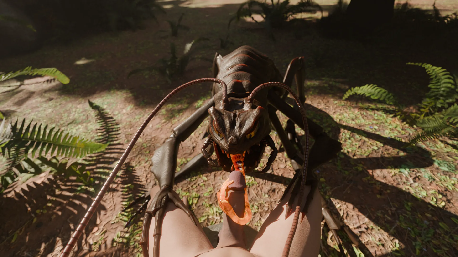 Men in Black Bug Tonguejob [MF]