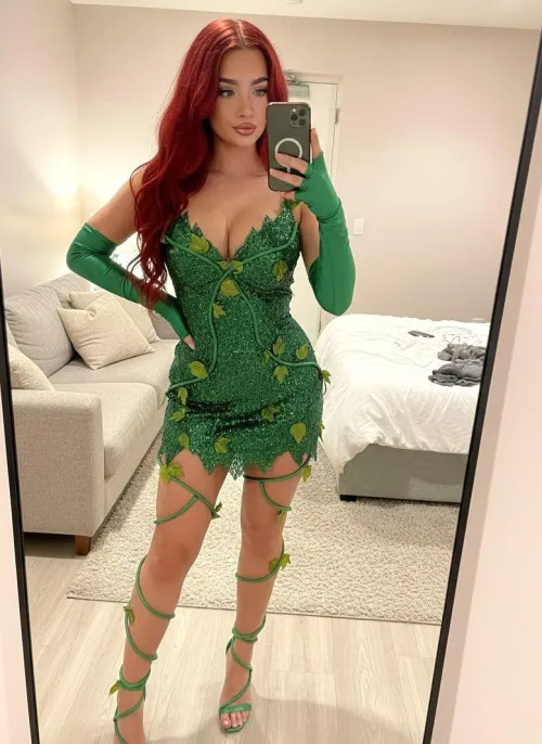 my own version of poison ivy cosplay (lily)