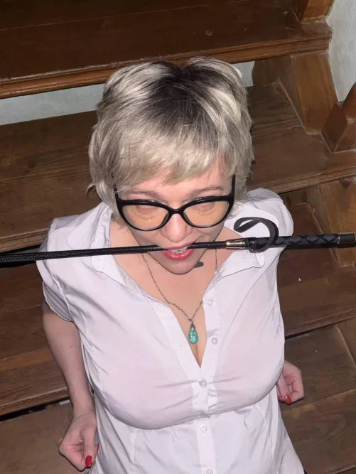 My smile says one thing, but the whip in my teeth says something else entirely. And you like both.