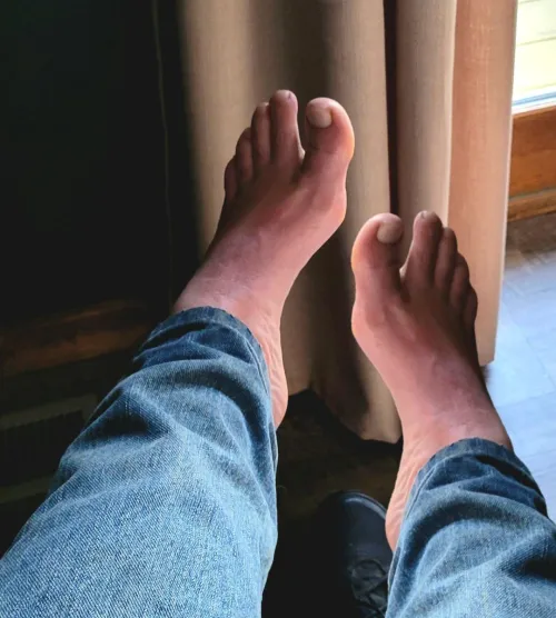 Nothing like taking shoes off after a long day.