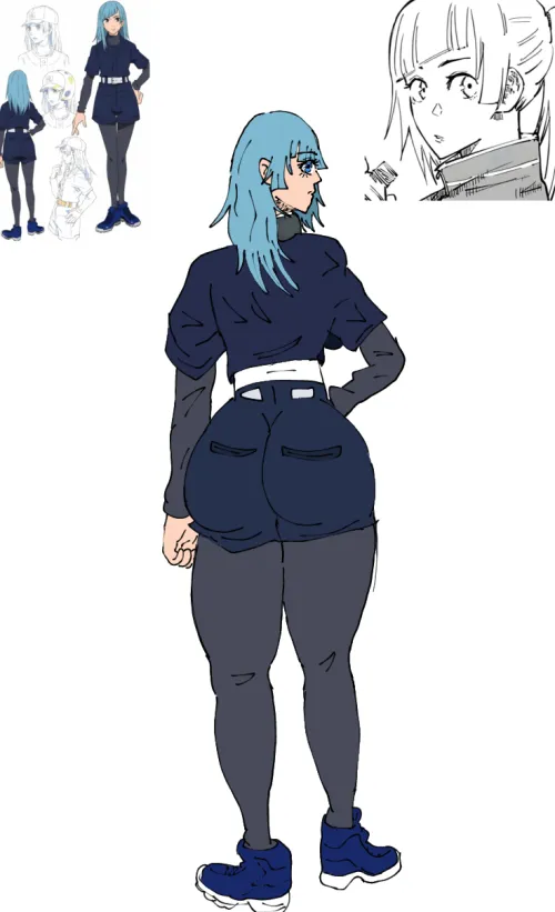 Trying to draw butts without knowing anything about anatomy.