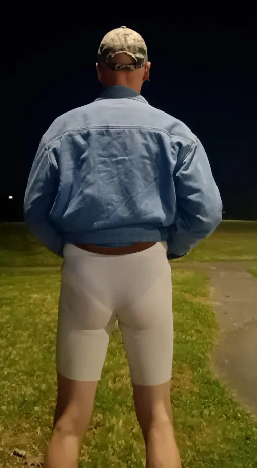 Walking laps at the park this morning