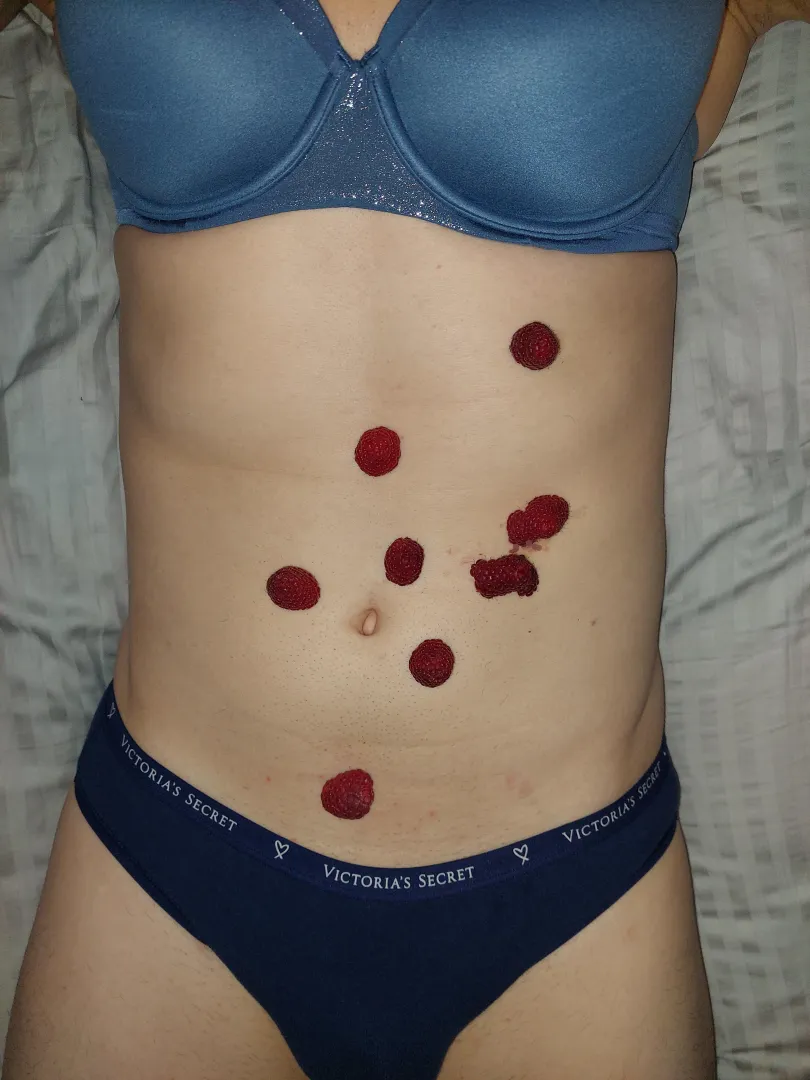 When you want raspberries on your tummy but take things too literally...