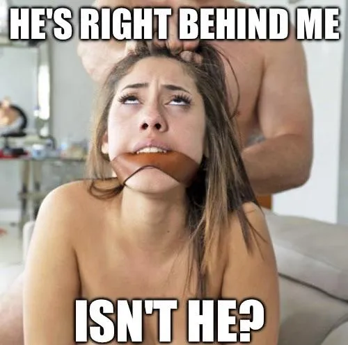 When you're talking shit about somebody and your friend goes silent...