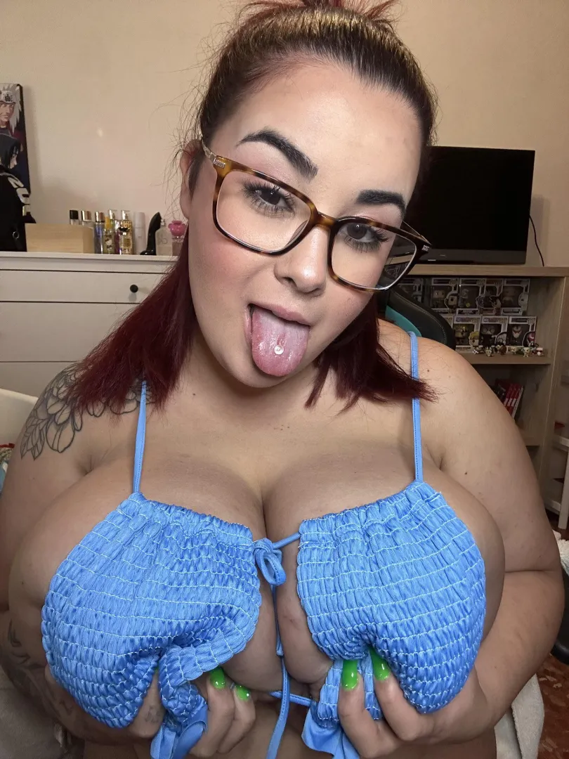 Would you squeeze my huge tits love? 
