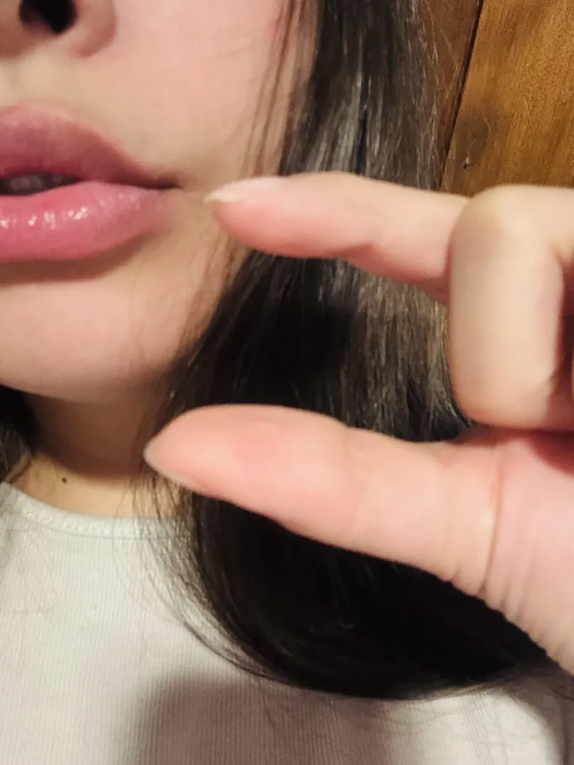 You are not focusing on my beautiful lips in the background, we’re actually laughing at your penis