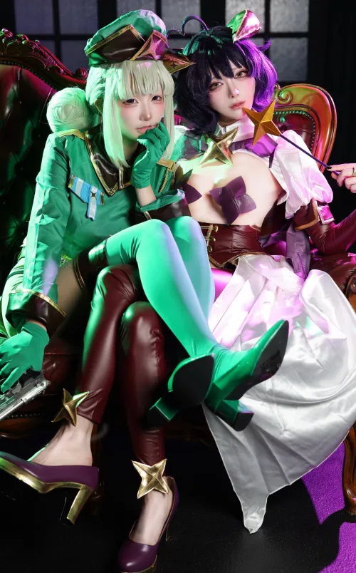 うにさん（@cosplay___nyya）x じゅねさん@June_cosn）Mahoako Kiwi and Utena Cosplay
