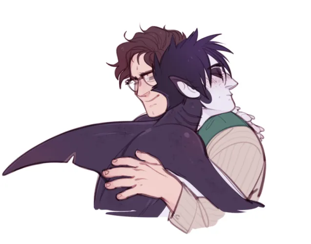 Ed and Oswald mermaid au artist shoguru