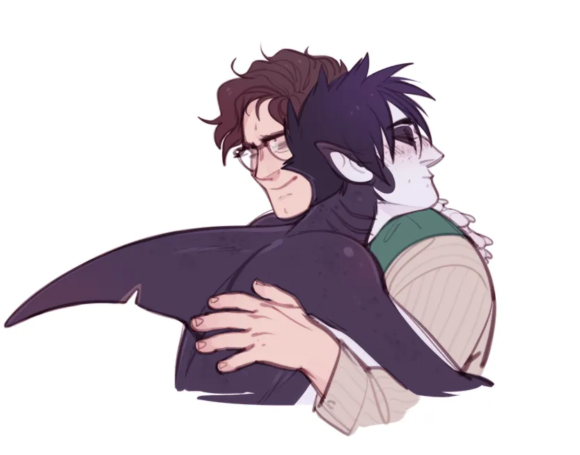 Ed and Oswald mermaid au artist shoguru