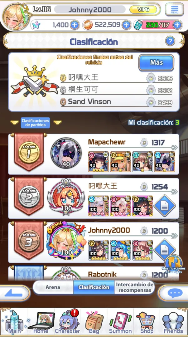 First time in the top 3