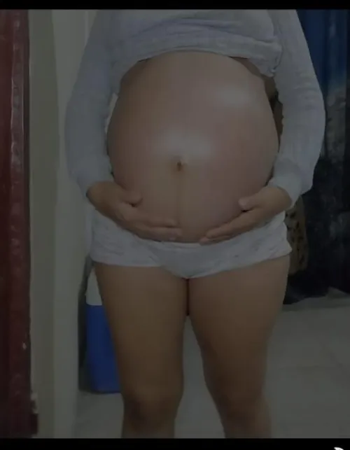 My belly during my first pregnancy was enormous