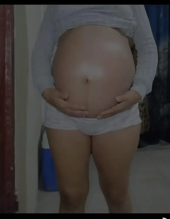 My belly during my first pregnancy was enormous