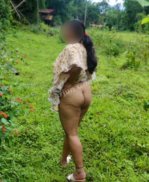 My Slut wife enjoying nature
