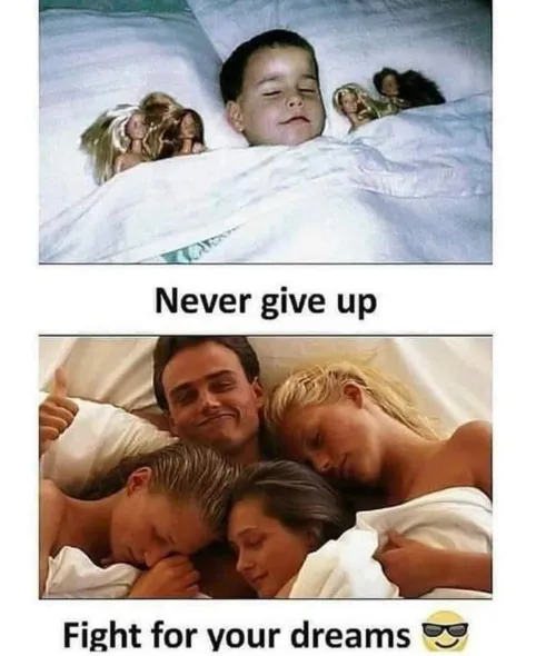 Never give up